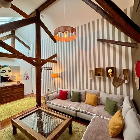 דירה With Mezzanine Rua Da Moeda ליסבון